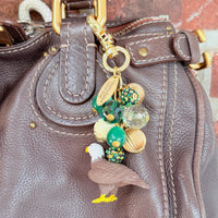 Eagle bag charm for Philadelphia Eagles football fans. Lenora Dame bag charm. 