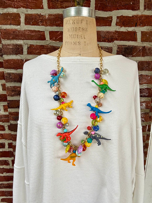 Long Iconic Dinosaur Necklace