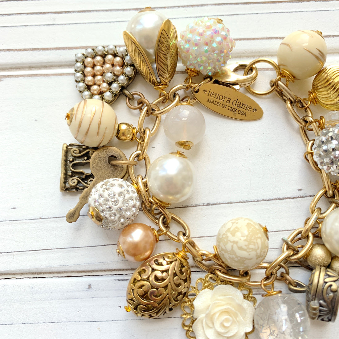 Pearly Charm Bracelet – Lenora Dame