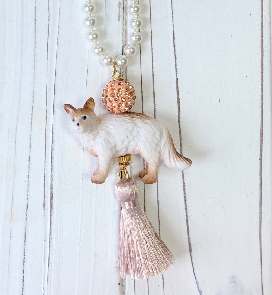 Persian Cat Pendant Necklace
