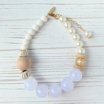 White + Neutral Chunky Bead Necklace