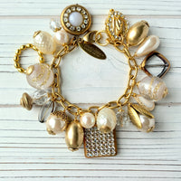 Classic Pearl Bauble Charm Bracelet