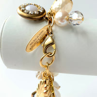 Classic Pearl Bauble Charm Bracelet