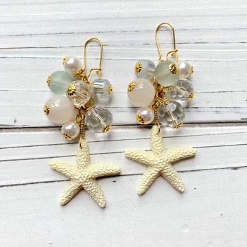 Starfish Beaded Earrings