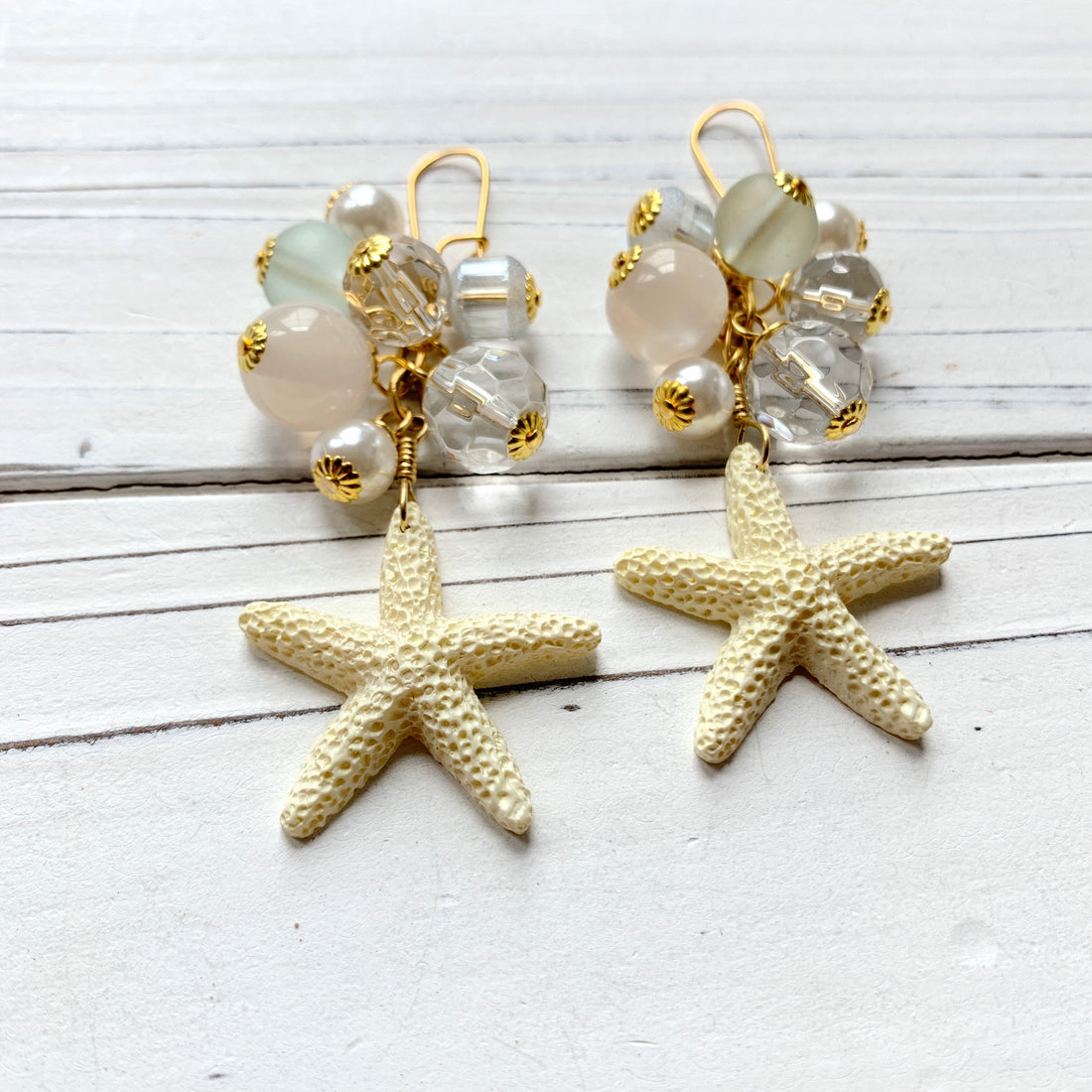 Starfish Beaded Earrings