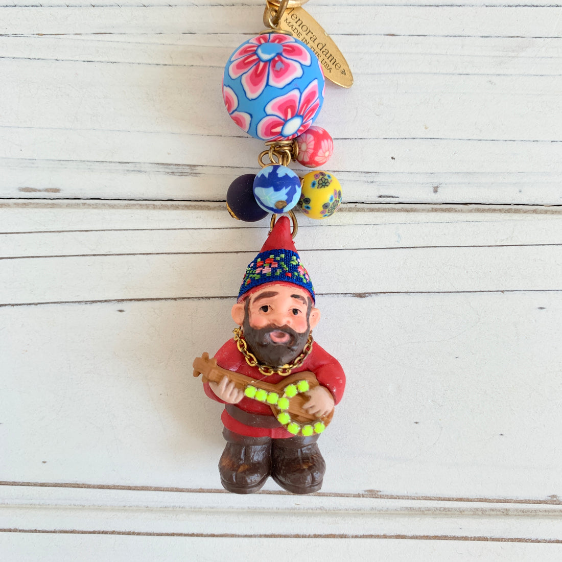 Jasper Gnome Bag Charm