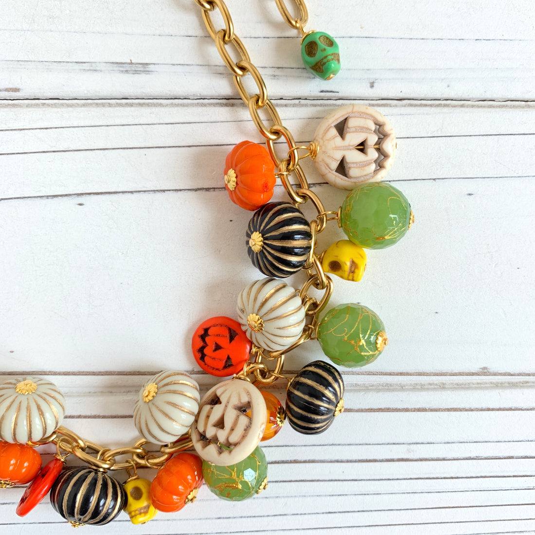 Pumpkin King Halloween Necklace