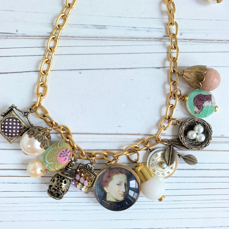 I Spy Vintage Inspired Charm Necklace