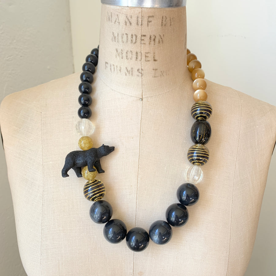 Black Bear Queen Mum Necklace