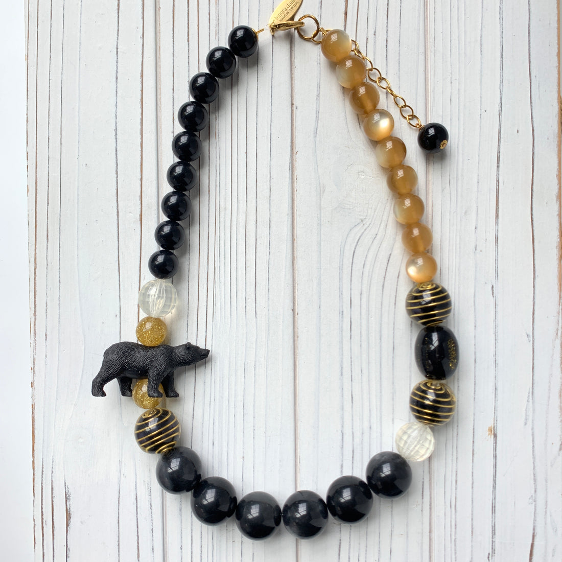 Black Bear Queen Mum Necklace