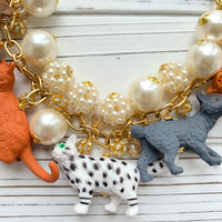 Pearly Cat Lady Necklace