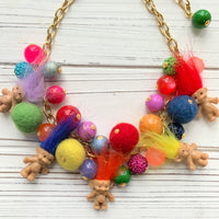 Colorful Troll Dolls Necklace