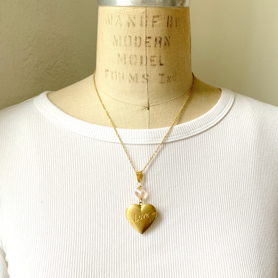 Lovesick Heart Locket Necklace