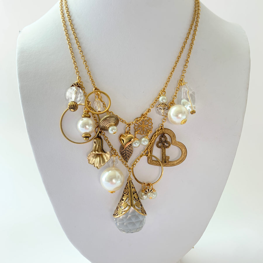 Simply Charming Double-Strand Charm Necklace