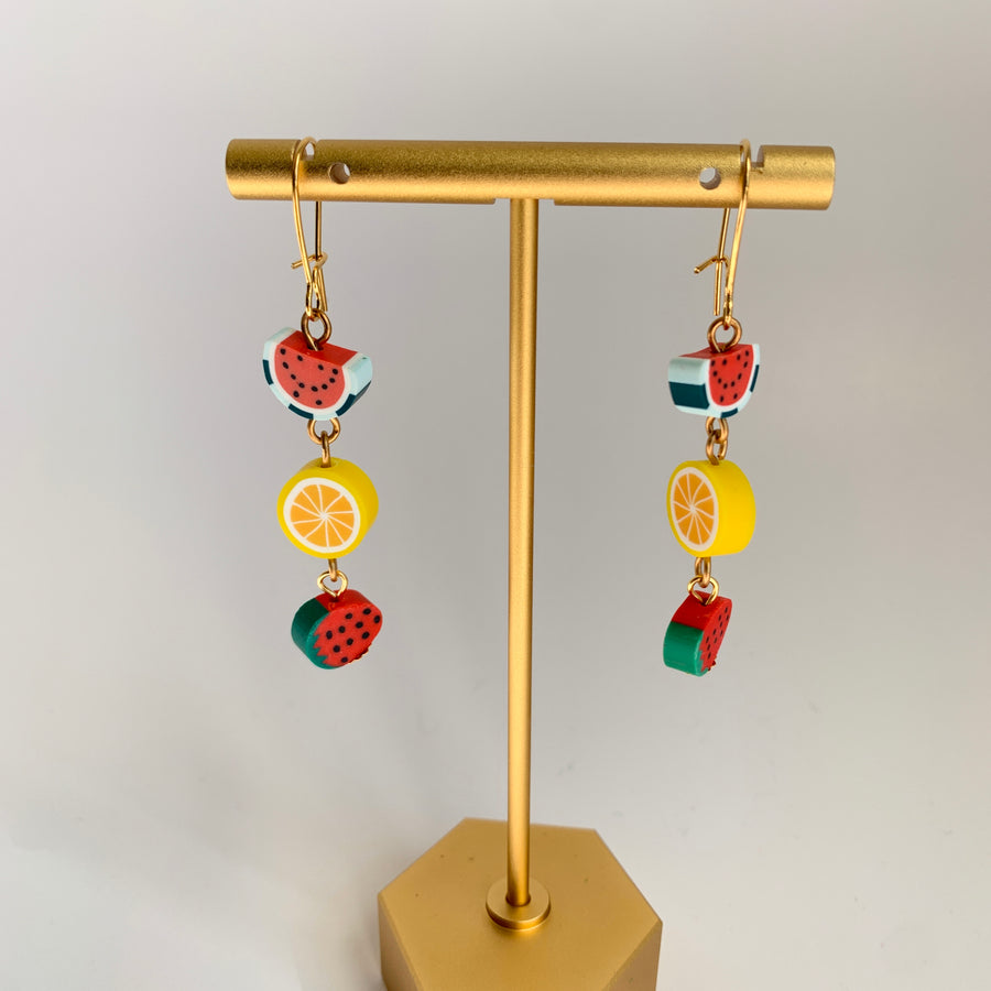 Strawberry Watermelon Earrings