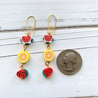 Strawberry Watermelon Earrings