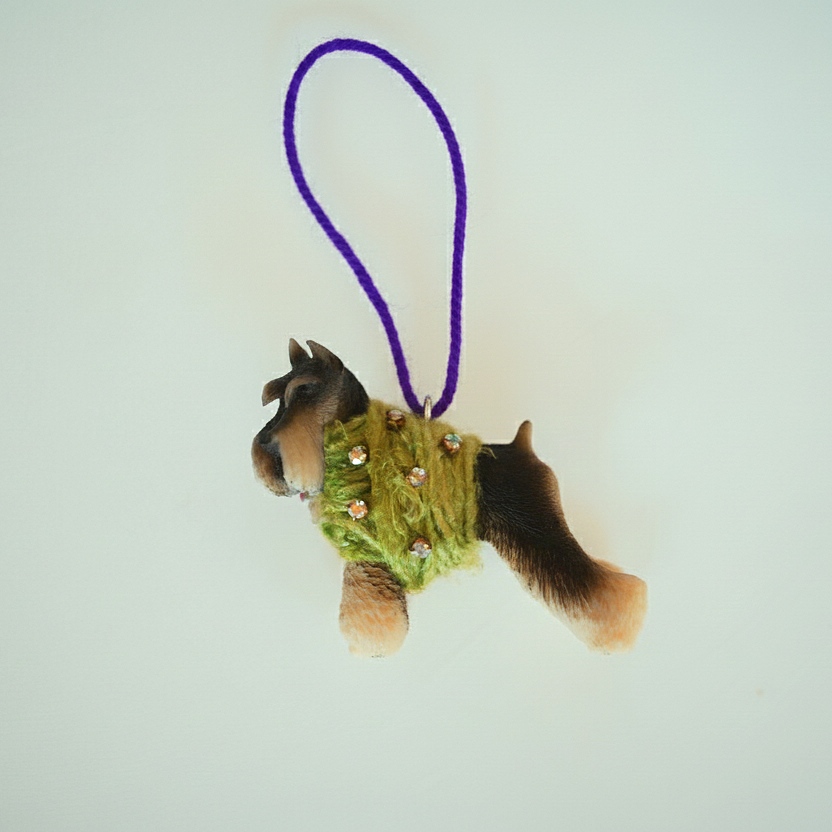 One-of-a-Kind Schnauzer Dog Ornament