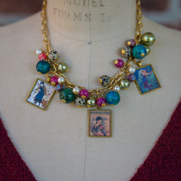 Vintage Poster Necklace - One-of-a-Kind