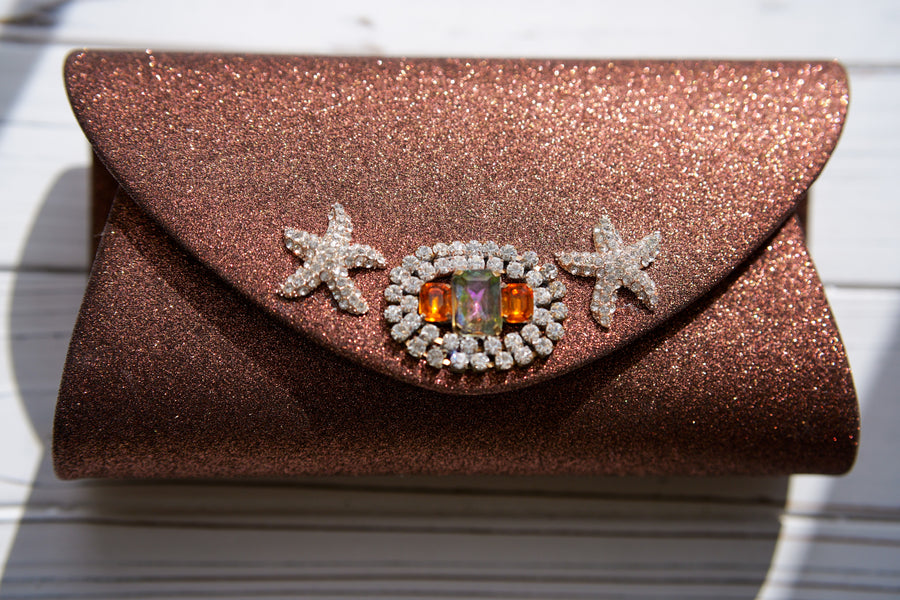 Czech Glass Clutch - One-of-a-Kind
