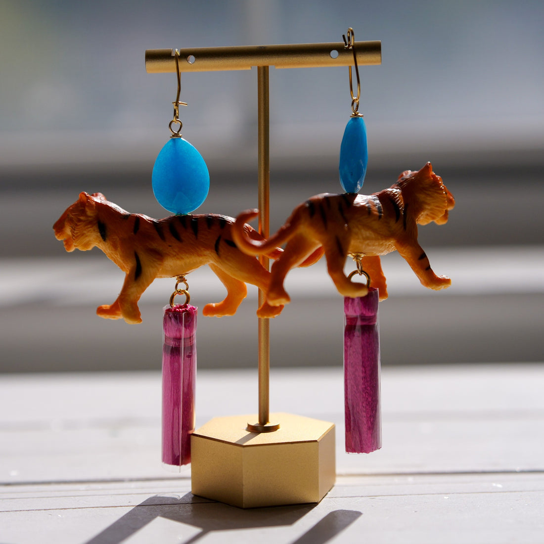 Bengal Tiger Tassel Earrings