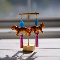 Bengal Tiger Tassel Earrings