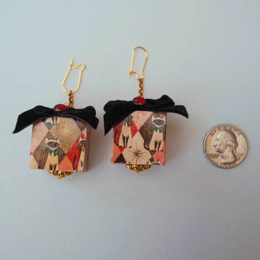 Christmas Present Earrings - Large