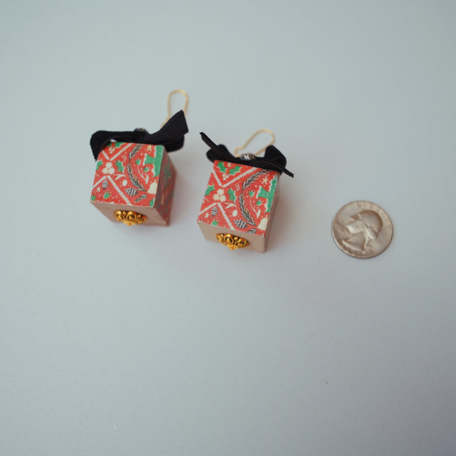 Christmas Present Earrings - Large