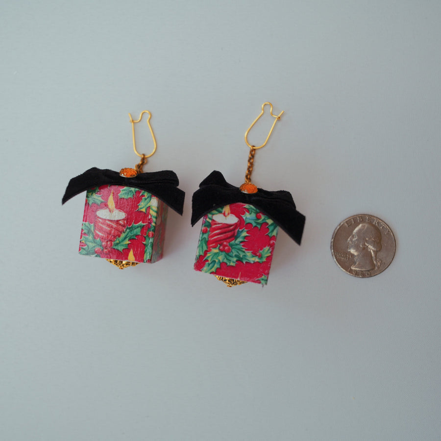 Christmas Present Earrings - Large