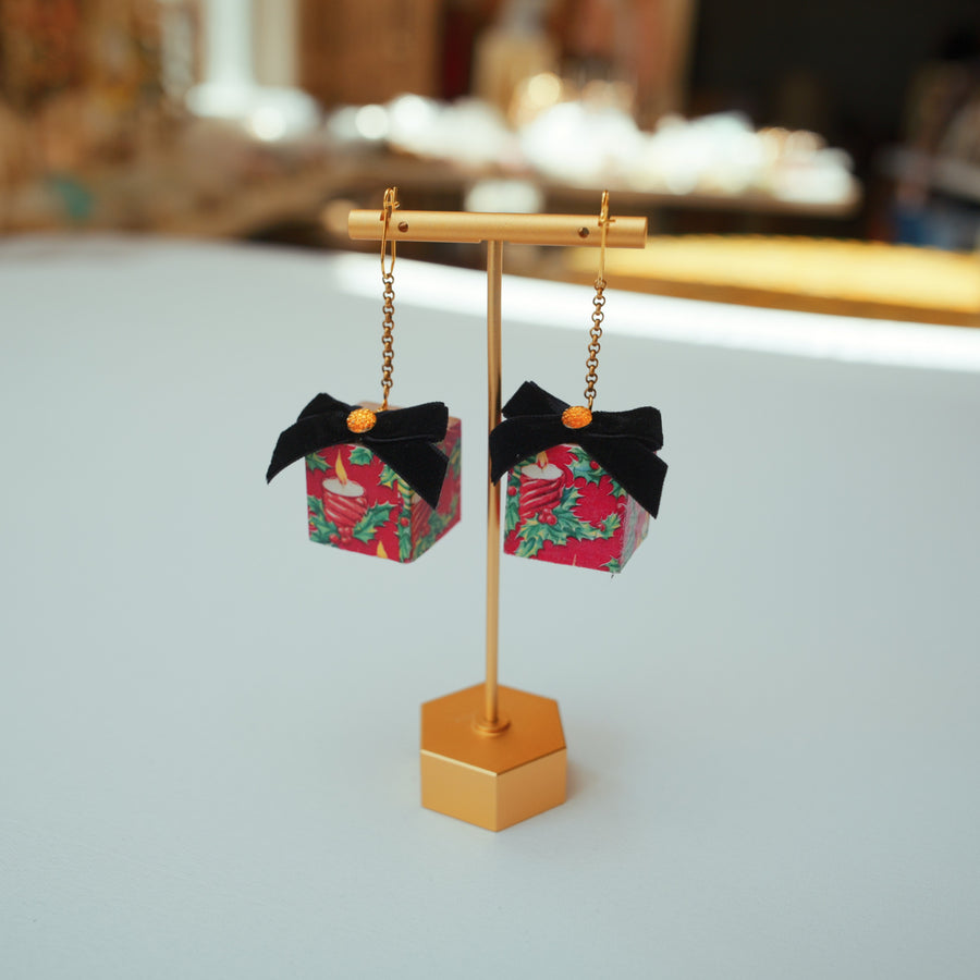 Christmas Present Earrings - Large