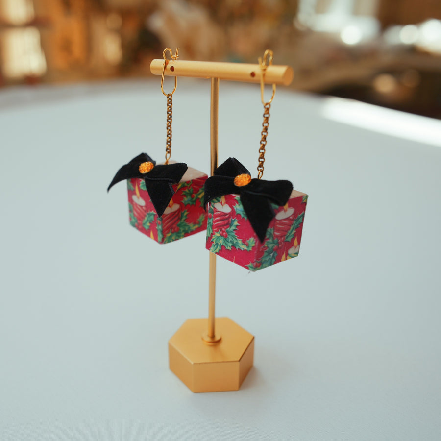 Christmas Present Earrings - Large