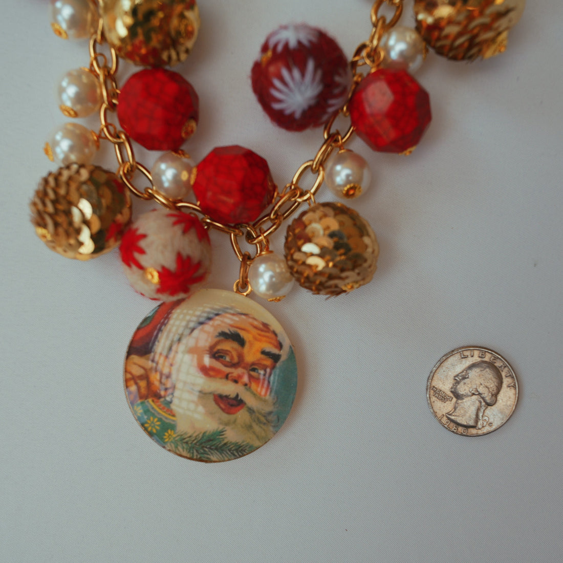 Santa Cluster Necklace