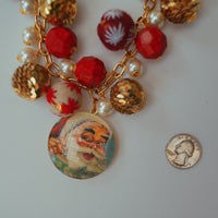Santa Cluster Necklace