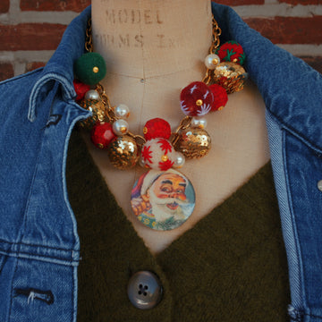 Santa Cluster Necklace