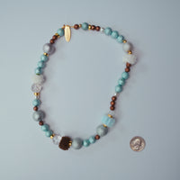 Fuzzy winter necklace