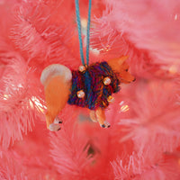 One-of-a-Kind Shiba Inu Dog Ornament