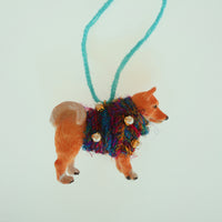 One-of-a-Kind Shiba Inu Dog Ornament