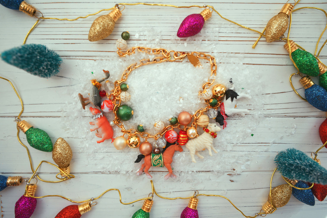 One-of-a-Kind Barnyard Christmas Animals