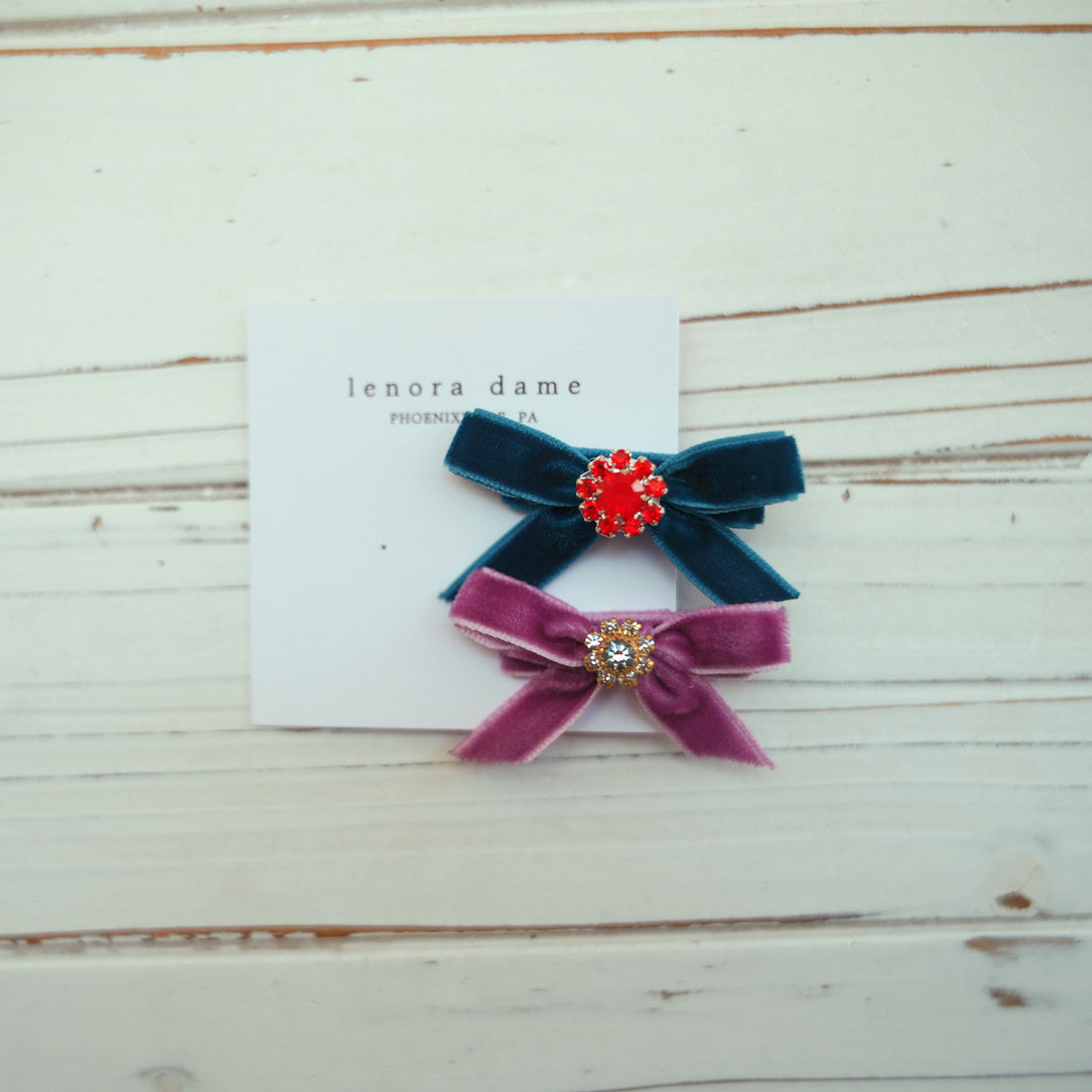 One-of-a-Kind Velvet hair bow