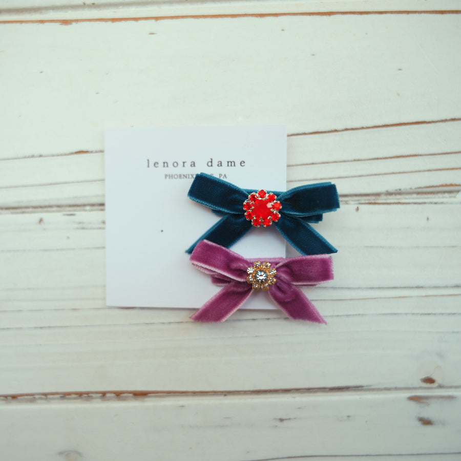 One-of-a-Kind Velvet hair bow