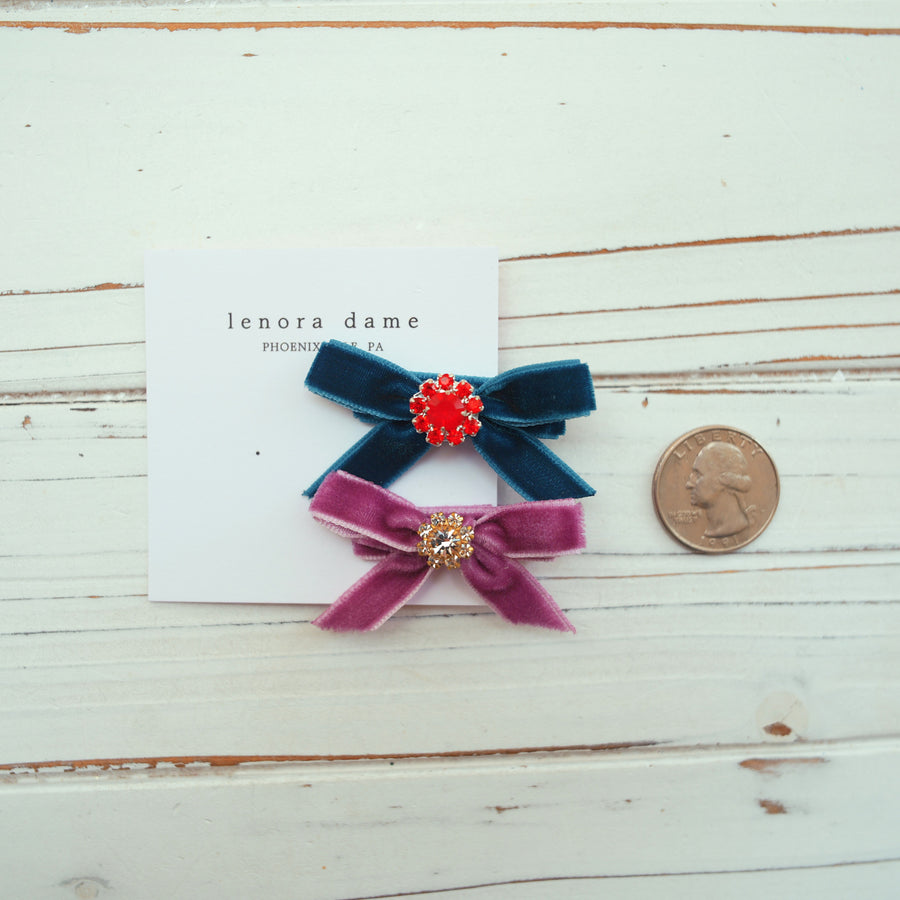 One-of-a-Kind Velvet hair bow