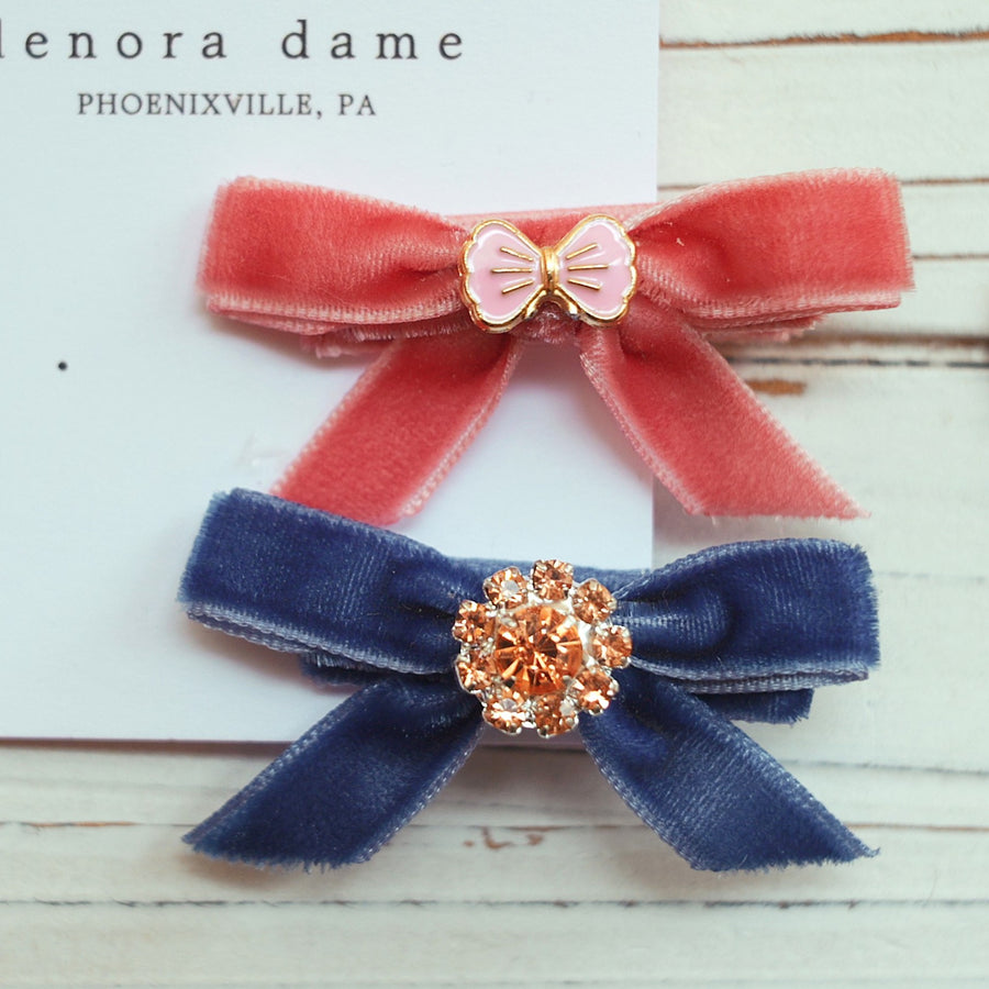 One-of-a-Kind Velvet hair bow