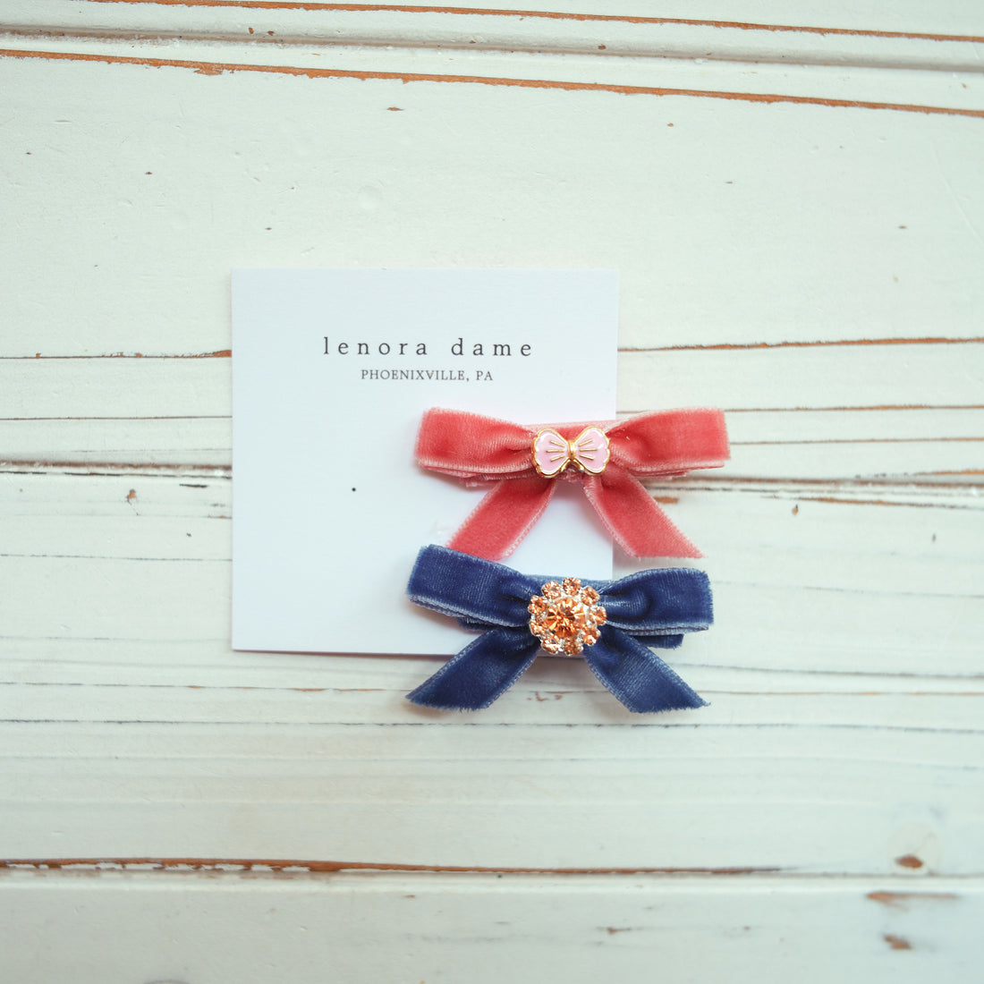 One-of-a-Kind Velvet hair bow