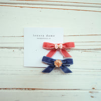 One-of-a-Kind Velvet hair bow