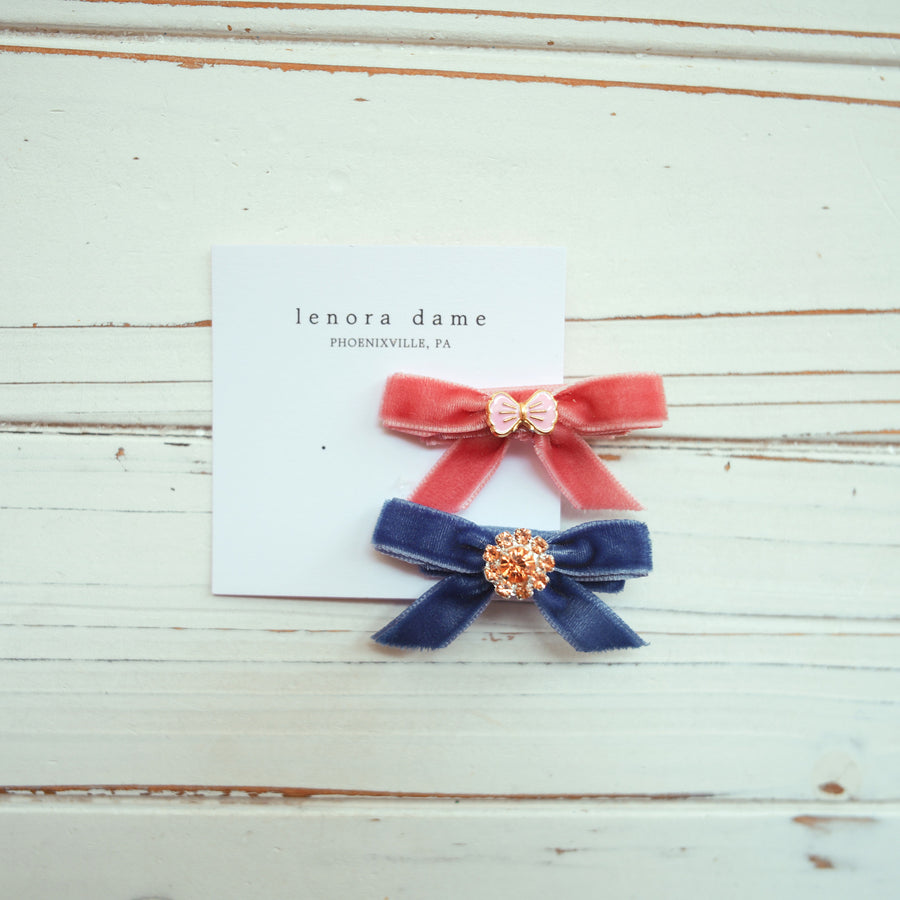 One-of-a-Kind Velvet hair bow