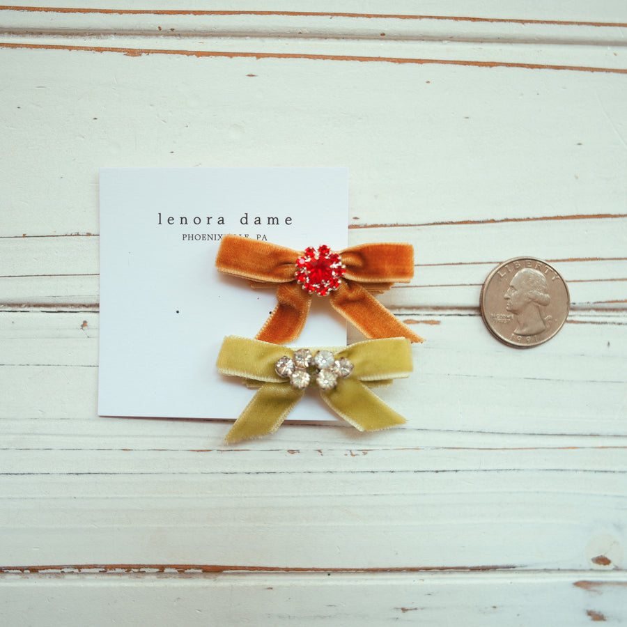 One-of-a-Kind Velvet hair bow