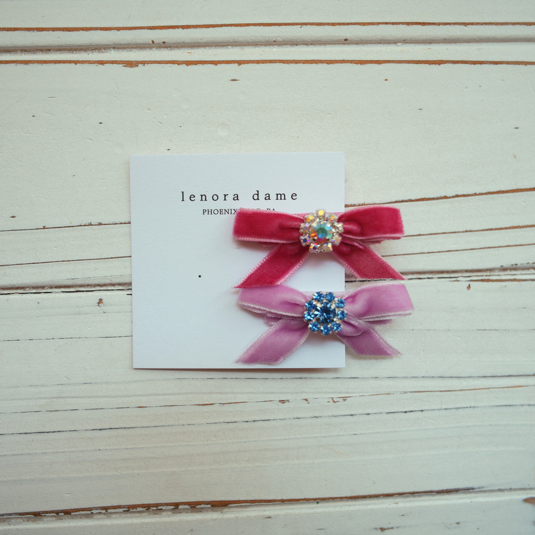One-of-a-Kind Velvet hair bow