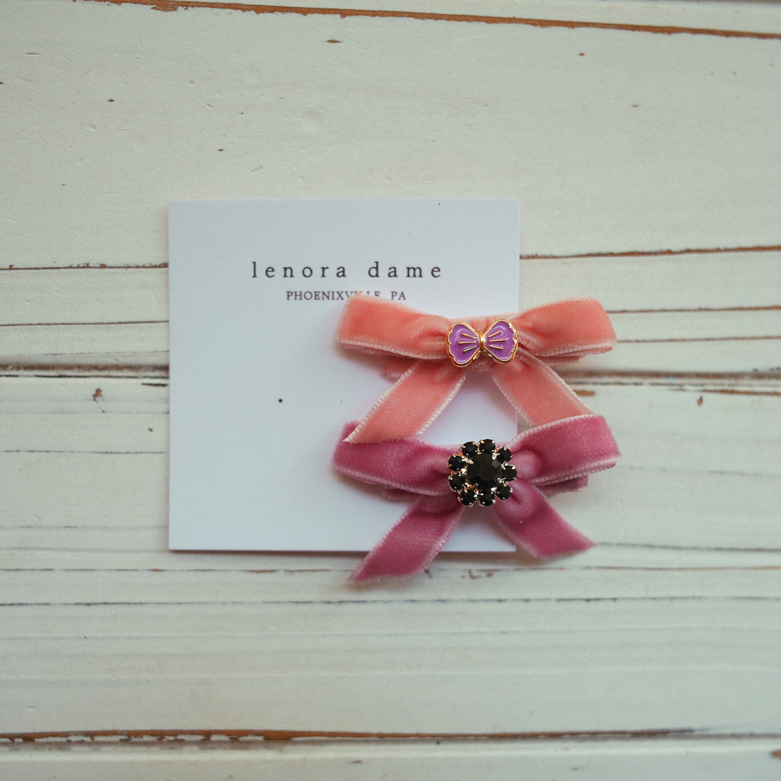 One-of-a-Kind Velvet hair bow