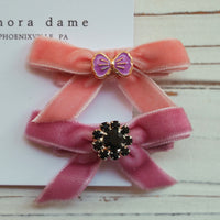 One-of-a-Kind Velvet hair bow