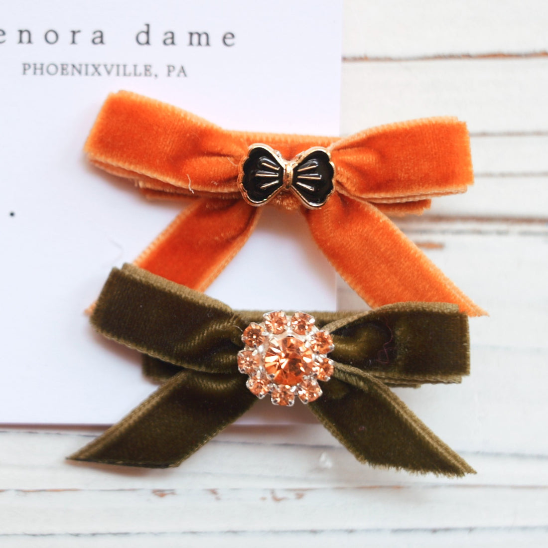 One-of-a-Kind Velvet hair bow