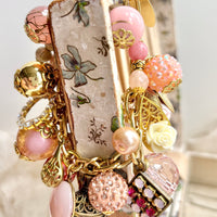 Peony Pink Charm Bracelet
